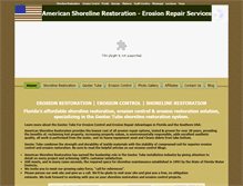 Tablet Screenshot of americanshorelinerestoration.com